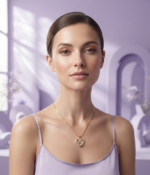 Infinity Heart Crystal Pendant Necklace - Image 2