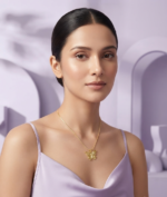 Golden Butterfly Pendant Necklace - Image 2