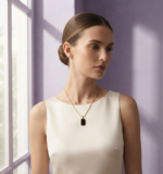 Midnight Black Pendant Necklace