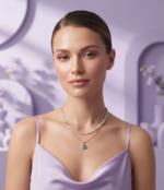 Celeste Dual Layer Evil Eye Necklace - Image 3