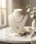 Celeste Dual Layer Evil Eye Necklace - Image 2