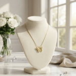 Golden Butterfly Pendant Necklace