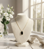 Midnight Black Pendant Necklace - Image 2