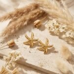 Starfish Gold Stud Earrings
