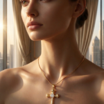 The Aurelia Solitaire Cross Pendant