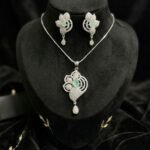 The Mint Floral Elixir Pendant & Earrings Set