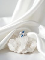 Sapphire Bloom Adjustable Ring - Image 2