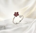 Ruby Glow Bloom Ring