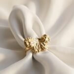 Golden Papillon Textured Ring