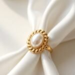 Royal Pearl Halo Ring