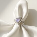Celestial Heart Opal Charm Ring