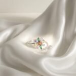 Rainbow Blossom Crystal Ring