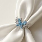 Emerald Blue Butterfly Ring