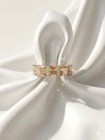Champagne Radiance Crystal Ring