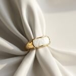 Golden Horizon Mother of Pearl Ring