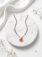 Ruby Teardrop Mangalsutra - Image 2