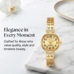 Celestia Gold Crystal Kada Watch