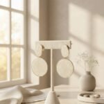 Ivory Aura Statement Drop Earrings