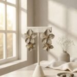 Ivory Blossom Statement Earrings