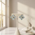 Sky Blossom Floral Stud Earrings