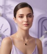 Midnight Solitaire Pendant Necklace