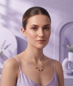Blush Vine Floral Necklace - Image 2