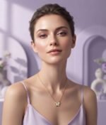 Gilded Butterfly Opalescent Pendant