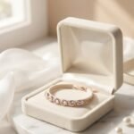 Rose Halo Tennis Bracelet