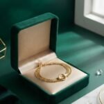 Verdant Halo Multi-Strand Gold Bracelet