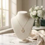 Halo Bloom Crystal Pendant Necklace