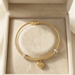 Golden Heart Charm Bracelet