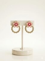 The Crescent Bloom American Diamond Studs - Image 2
