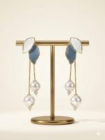 The Botanical Pearl Cascade Earrings - Image 2