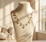 Ivory Clover Luxe Necklace & Earrings Set