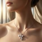 Crystal Bow Pendant Necklace