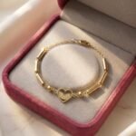 Golden Heart Charm Bracelet