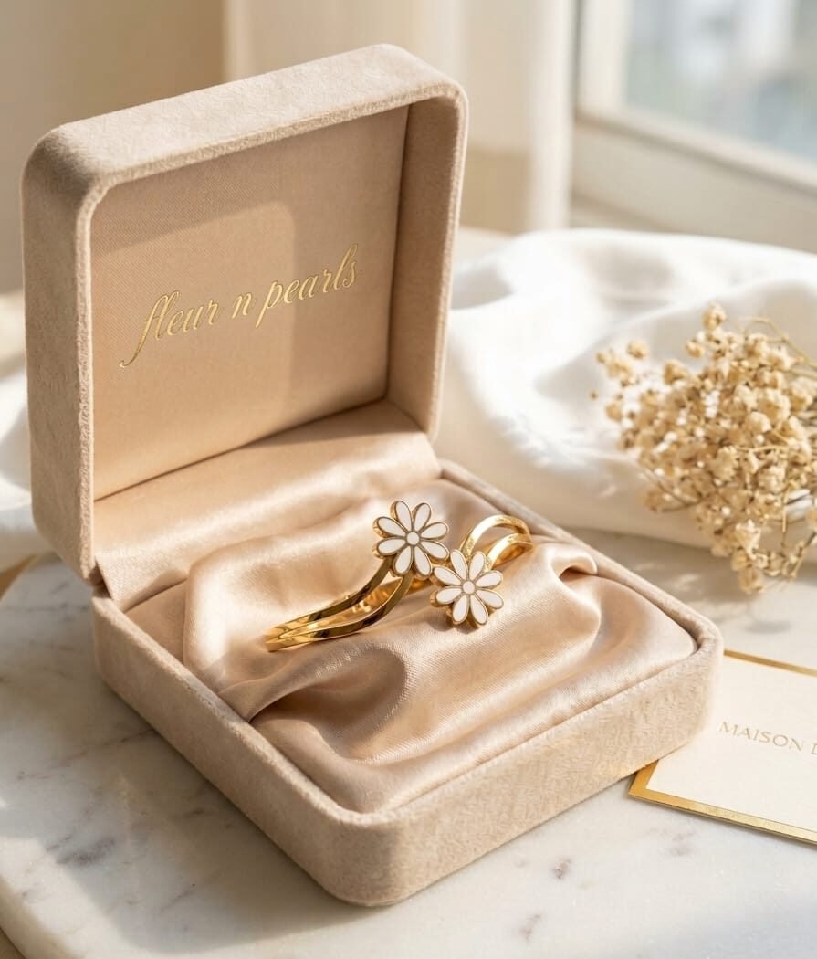 Fleur Bloom Cuff Bracelet - Image 1