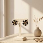 Fleur Midnight Bloom Earrings (Black)
