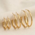 The Essential Gold Hoop Trio (Plain)