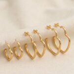 The Essential Gold Hoop Trio (Heart)