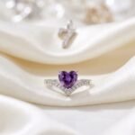 The Royal Violet Heart Ring