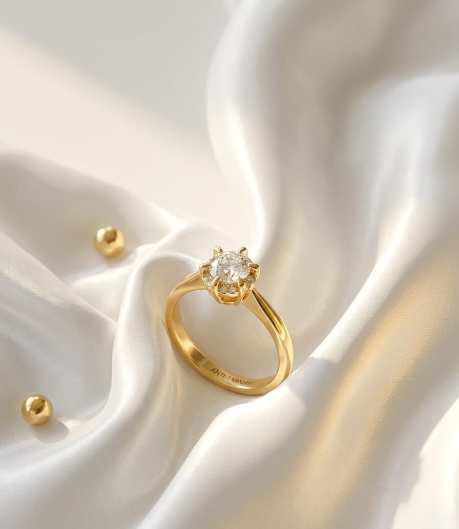 The Regal Crown Solitaire Ring - Image 1