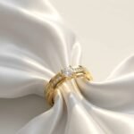 The Structured Pavé Solitaire Ring
